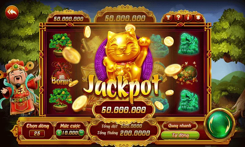 Hình ảnh game nổ hũ (slots) với jackpot lớn tại H88